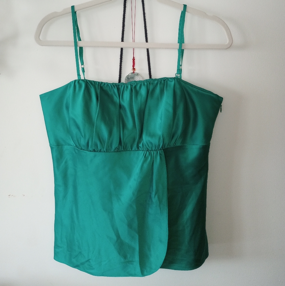 Teal corset cami